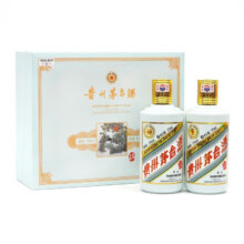 PLUS会员：茅台（MOUTAI）生肖 癸卯兔年 酱香型白酒 53度 375ml*2 礼盒装