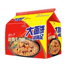 88VIP：统一 红烧牛肉大面饼方便面 136g×5袋 *8件