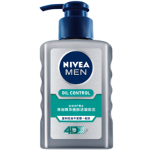 妮维雅（NIVEA）男士洗面奶控油护肤洁面乳护肤品学生 控油焕肤精华洁面液150ml