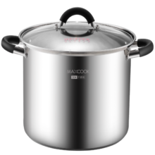 美厨（maxcook）汤锅304不锈钢 复底高汤锅28cm 燃气炉电磁炉通用 MCT3400