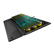 冰豹 德国ROCCAT瓦肯VULCAN 游戏背光机械键盘（电竞游戏键盘 吃鸡键盘 笔记本电脑键盘） 旗舰版PRO-黑色(104键RGB)线性光轴