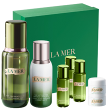 PLUS会员：LA MER 海蓝之谜 精萃水乳套装 精萃水150ml+精萃乳50ml 赠同款水90ml+面霜14ml+礼盒