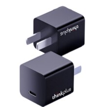 Plus会员：thinkplus 口红电源 20W 黑色