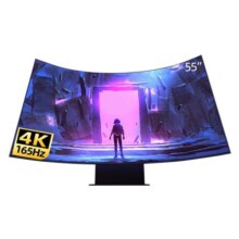 三星55英寸Ark MiNi-LED电竞显示器4K165HZ电脑曲面屏幕超薄G97NB