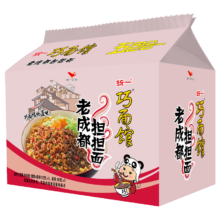plus会员:统一 巧面馆 老成都担担面 酱拌面112克 5连包