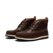 Clarks 男士秋冬牛皮户外靴工装靴男时尚潮流舒适男靴261621 43