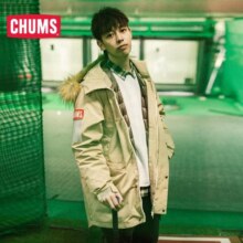 CHUMS户外休闲秋冬男女保暖羽绒内胆三合一防风外套夹克CH04-1176 男棕色B001 M 170