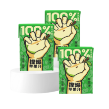 哪吒 捏爆100%苹果汁 200ml*3盒