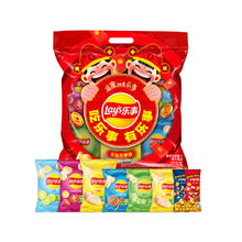 乐事薯片零食大礼包8大包共239g