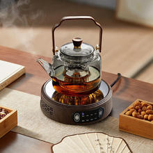 茗光 电陶炉煮茶器 1000ml 1500w木纹炉+黑色茶壶