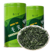 PLUS会员、京东百亿补贴、需首购：春上早毛尖茶叶特级 绿茶罐装125g