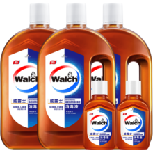 PLUS会员：威露士消毒液1L*3+60ml*2家居消毒水衣物洗衣宠物环境除菌除螨 新旧转换
