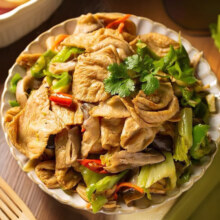 泓顺兴 猫耳朵素肉炒菜凉拌豆耳200g*3件