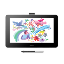 Wacom 数位屏 手绘屏 数位板 手绘板 绘画屏 网课手写板 写字板电子绘板 电脑 新帝 DTC133W0F