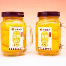 plus立减：林家铺子 手把杯 糖水黄桃罐头550g*2瓶