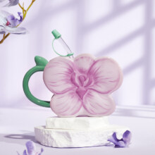 共禾京品 梅兰竹菊 小众设计感个性马克杯400mL 4款