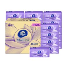 维达 绵韧抽纸 M码100层*20包
