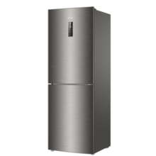 Haier/海尔两门冰箱272升双变频风冷无霜小型家用双门电冰箱大容量宿舍租房BCD-272WDPD 深空灰拉丝外观 匠心工艺 大两门272升