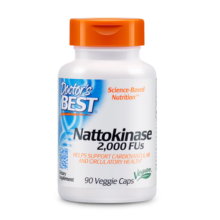 Doctor's best多特倍斯 高活性2000IU纳豆激酶胶囊90粒/瓶 去除K2嘌呤  金达威