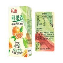 汇源 鲜果饮橙汁桃汁饮品200ml×8盒