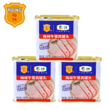 38节、plus会员：梅林午餐肉罐头340g*3罐