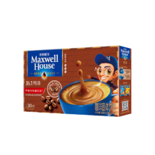 PLUS会员、需首购：麦斯威尔（Maxwell House）特浓速溶 三合一咖啡 30条