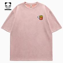 HIPANDA 麂皮绒短袖 多色可选