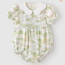 巴厘小猪 女宝宝包屁衣夏季薄款爬爬服短袖