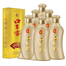 口子窖 五年型 兼香型白酒 40.8度 400ml*6瓶 整箱装 低度白酒
