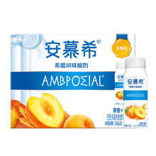 安慕希 Ambrosial 安慕希 黄桃燕麦酸奶200g*8盒