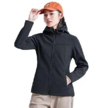 20点：拓路者 防风防泼水登山服外套女 黑色