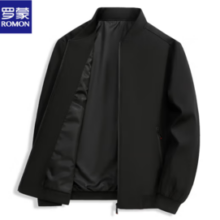 ROMON 罗蒙 男士棒球服夹克外套 黑色