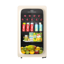 海尔（Haier）92升一级能效家用客厅办公室冷藏柜暖藏冰吧茶叶饮料水果蔬菜保鲜柜小型冰箱LC-92LH9EY1国家补贴