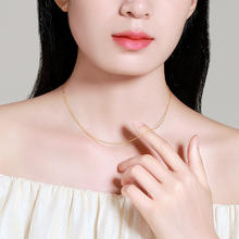 88VIP会员：梦金园 925纯银项链 圆球O字锁骨链 46cm MSAXL2400004
