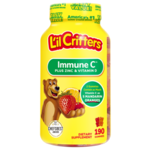 小熊糖（L'ilCritters）丽贵儿童营养维生素C&锌小熊营养包软糖 190粒 2岁及以上