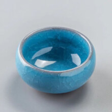茶杯 冰裂天蓝色50ml-2只