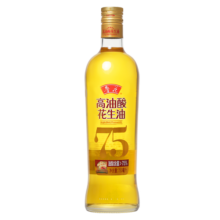 鲁花 食用油 5S 物理压榨 高油酸花生油750ml
