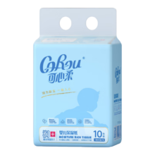 可心柔（COROU）V9云柔巾婴儿抽纸新生儿适用保湿柔纸巾 新款78抽1包加 3层 40抽*4包