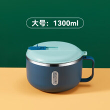 沃德百惠（WORTHBUY）304不锈钢碗汤碗食堂打饭盒 1.3L