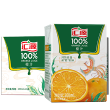 汇源 100%苹果汁 200ml*12盒