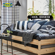 IKEA UTAKER于托克叠床松木现代简约单人床多功能床北欧风