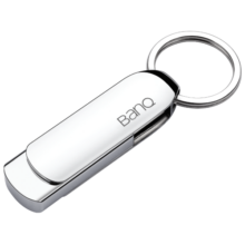 banq 128GB USB3.2 Gen1 U盘 F30高速版 全金属电脑车载两用优盘 360度旋转大钢环 大容量商务个性U盘