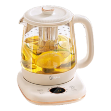 美的（Midea）养生壶 316L母婴材质煮茶壶 360°加热烧水壶 恒温花茶壶煮茶器电热水壶 精萃轻音泡茶壶YS15P301