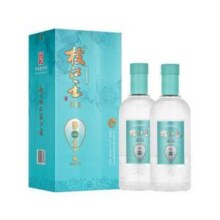 中华老字号，枝江王 真选9 52度柔雅香型白酒500mL*2瓶 礼盒装 赠礼品袋