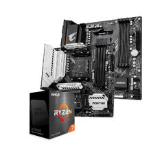 AMD 锐龙R7 5700X/5700G盒装微星主板CPU套装技嘉板U套装