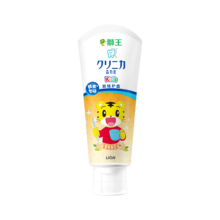 plus：狮王（Lion）齿力佳巧虎酵素儿童进口牙膏2-12岁蜜桃味60g含氟防蛀