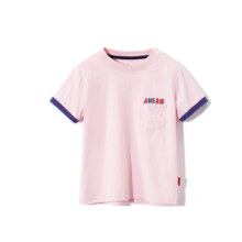 MQD 童装 男女童短袖T恤纯棉  粉红 150 cm