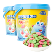 小鹿蓝蓝婴幼儿饼干宝宝饼干零食 菠菠莓莓饼干2盒