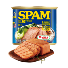 世棒（SPAM）午餐肉罐头经典原味340g 早餐火锅烧烤香锅 大规格应急装开罐即食