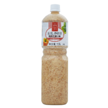 丘比（KEWPIE）沙拉酱 沙拉汁 焙煎芝麻口味 调味品 蔬菜水果芝麻酱 1.5L*1瓶